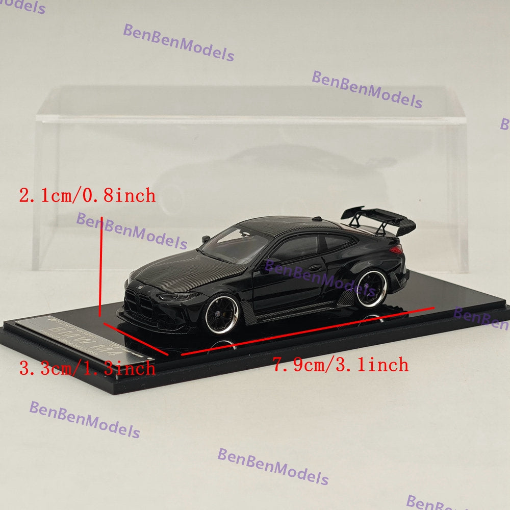 BMW M4 1/64 ミニカー STREET WARRIOR 1/64 STREET WARRIOR SW BMW M4 Black Diecast Models Car
