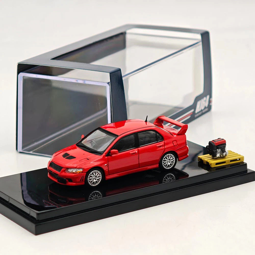 Hobby Japan 1:64 Lancer GSR Evolution VII Red w/Engine Diecast alloy car model