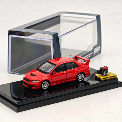 Hobby Japan 1:64 Lancer GSR Evolution VII Red w/Engine Diecast alloy car model