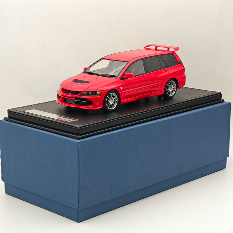 ENGUP 1:18 MITSUBISHI LANCER EVOLUTION IX WAGON MR Resin Model Car Limited Collection Auto Gift Red
