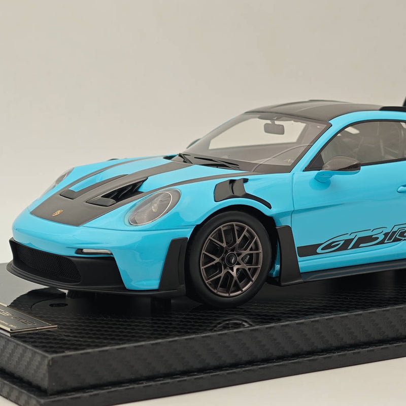 AI MODEL 1/18 Porsche 992 GT3 RS SKY BLUE Resin High-Quality Collection Car Model