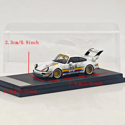 SW 1:64 911 993 Apple #90 #89 Racing Sports Model Alloy Model Car