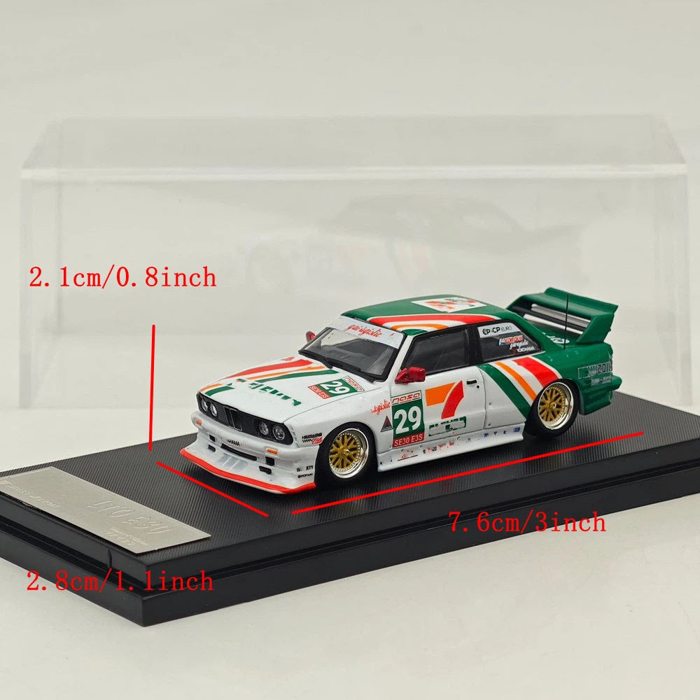 SW 1:64 M3 E30 LTO Widebody Modified Coupe Racing Sports Diecast Model Car Limited Edition