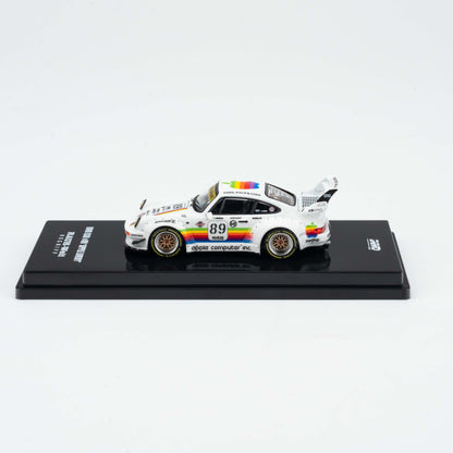 INNO 1:64 RWB 930 #89 White Apple Livery Wide-body Modification Alloy Model Car