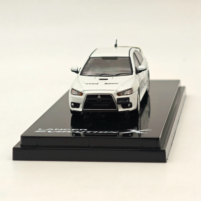 Hobby Japan 1/64 Mitsubishi Lancer Evolution X White Pearl HJ641053AWP Diecast Model Car Limited Collection