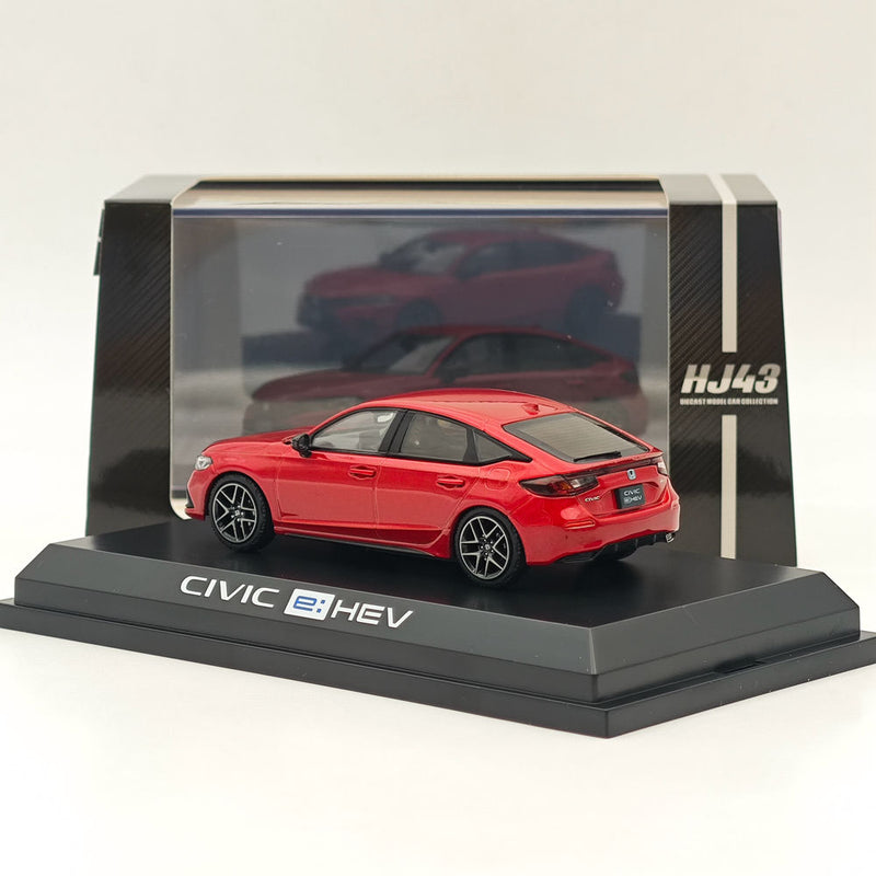 Hobby Japan 1/43 Civic Fl4 E Hev Premium Crystal Red Metallic Diecast Model Car