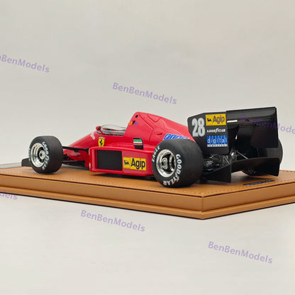 1/18 Tecnomodel Ferrari F1 86 #28 1986 BRAZILIAN GP STEFAN JOHASSON Red Resin
