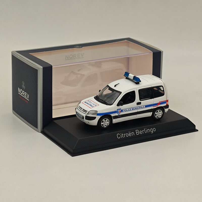 1/43 Norev CITROEN BERLINGO 2007 Police Municipale Diecast Model Cars White