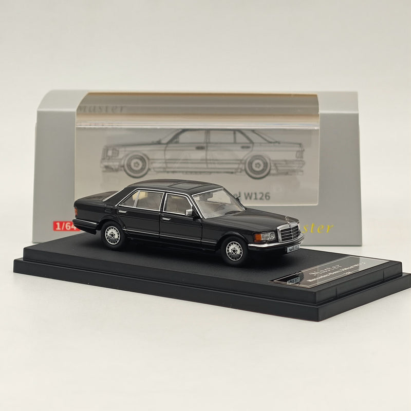 Master 1:64 Mercedes-Benz S560sel W126 Diecast Toys Car Models Miniature Hobby Collection Gifts