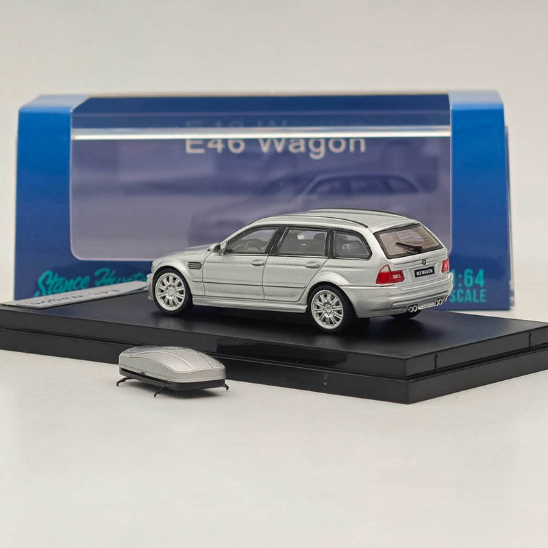 1:64 Stance Hunters E46 Wagon Diecast Model Car Limited Collection Silver