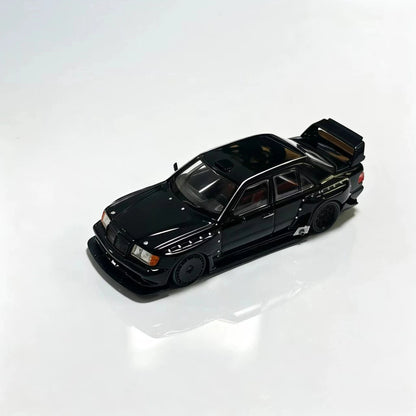 Pre order Rhino Model RM 1:64 W124 Modified Black Diecast Alloy Car Model Limited Collection