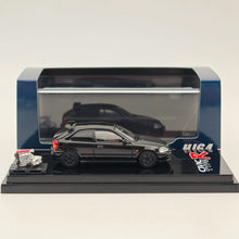 Hobby Japan 1/64 Honda Civic Type-R (EK9) Custom with Engine Diecast Car Limited Collection Auto Toys Gift Black