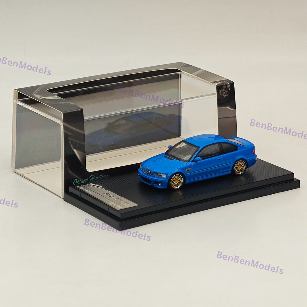 1:64 SH M3 E46 Blue Coupe Racing Sports Model HIGH REV SERIES Diecast Model Car