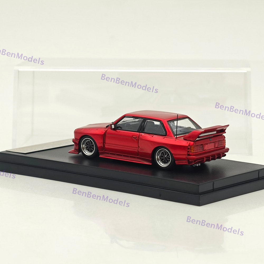 1:64 SW BMW M3 E30 LTO Coupe Widebody Sport Model Diecast Metal Car Collection