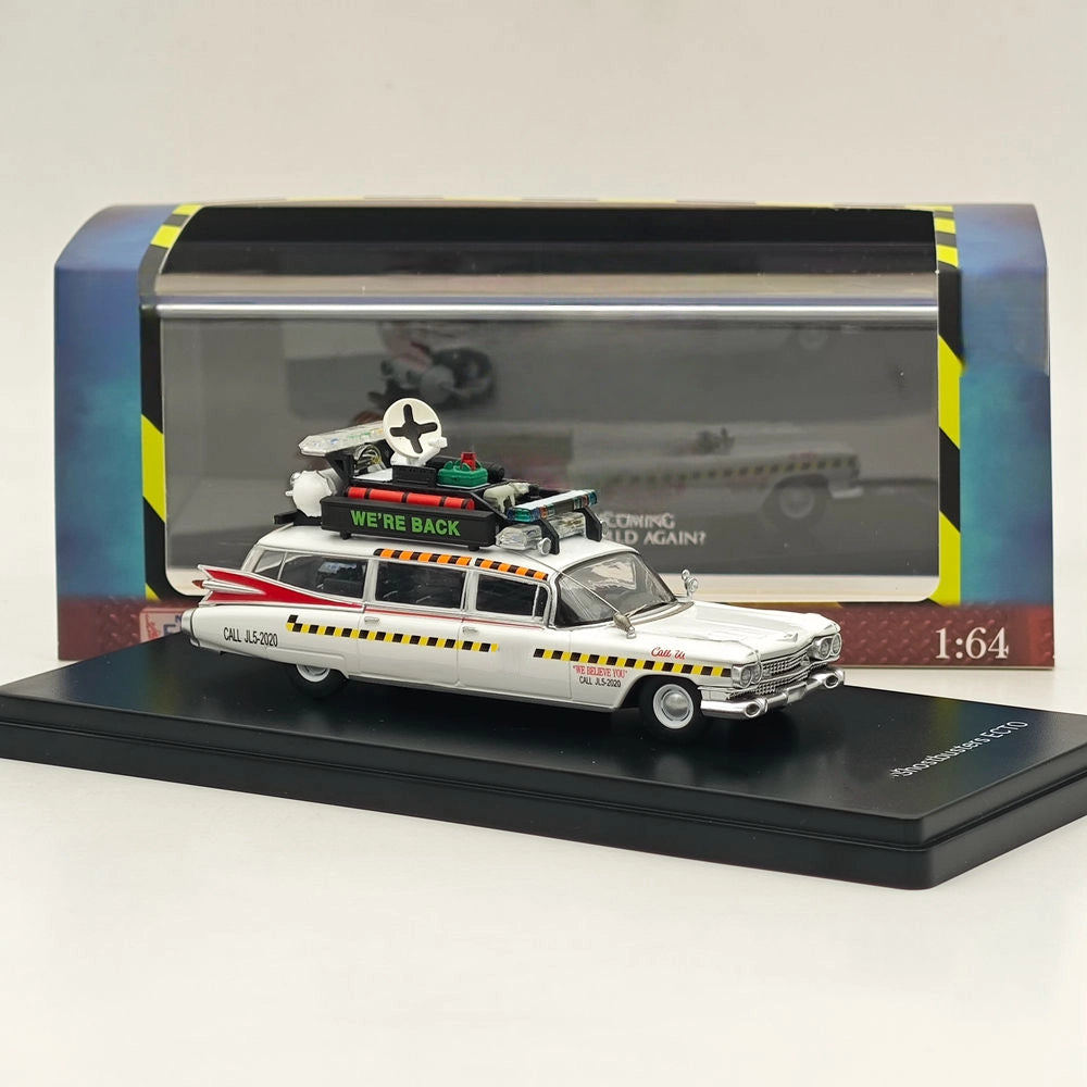 1/64 YS Ghostbusters ECTO-1A Diecast Model Car Miniature Limited Collection
