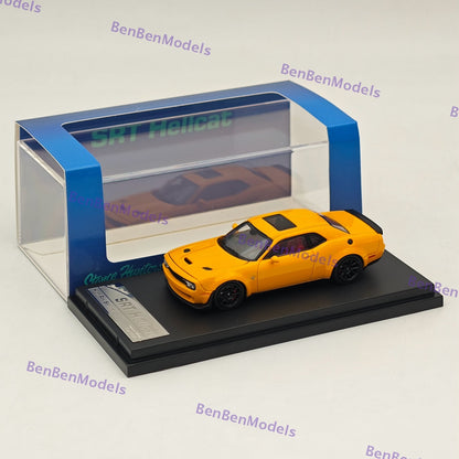 1:64 SH Dodge SRT Hellcat Muscle Sports Yellow Diecast Model Car Limited