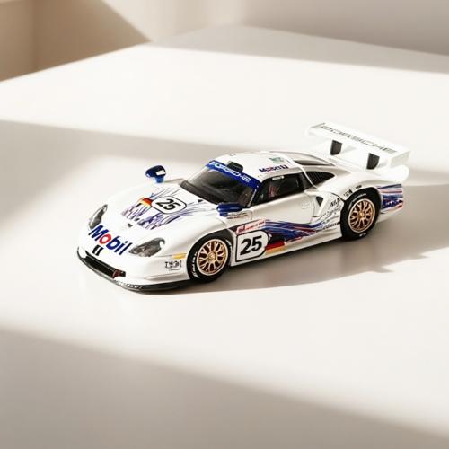 TSD 1:64 1997 911 GT1 LM Openable- hood Alloy Model- Collectible Gifts