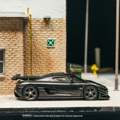 TW 1:64 Coniseger One 1 KNC Full Carbon Black Coniseger Alloy Car Model