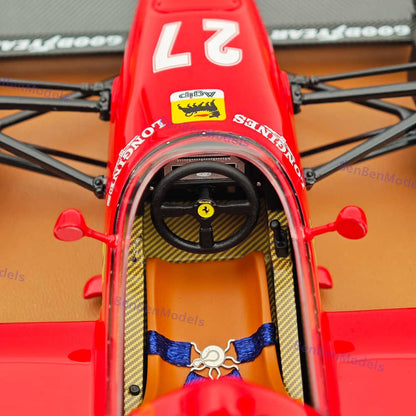 1/18 Tecnomodel Ferrari F1 86 #27 2nd AUSTRIAN GP 1986 MICHELE ALBORETO Red