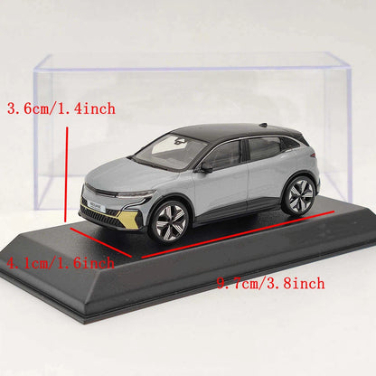 Norev 1/43 Megane E-Tech 100% Electric Gray Diecast Model Car Limited Collection