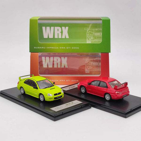 1:64 Subaru Impreza WRX STI 2006 Diecast Toys Car Models Miniature Vehicle Hobby Collectible Gifts