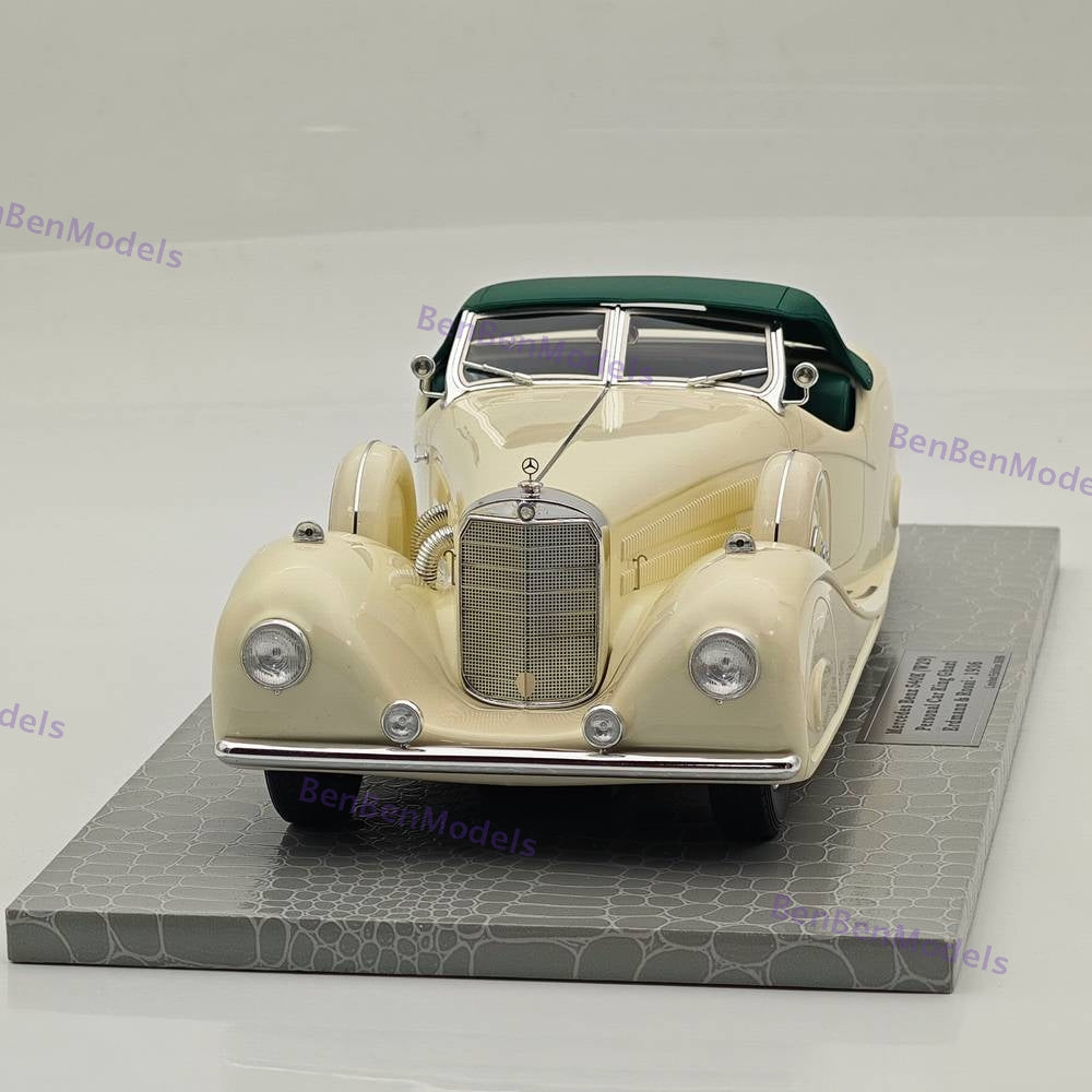 1/18 AMC Mercedes Benz 540K W29 Open Top Car King Ghazi Erdmann & Rossi 1936