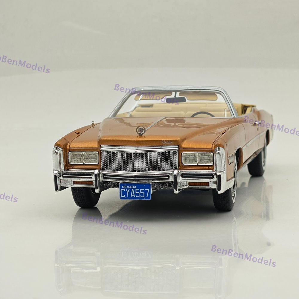 1/18 Bos Eldorado Convertible 1976 Metallic Bronze Resin Model Car