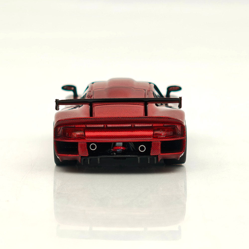 Transcend model TSD 1:64 911 GT1 24h LeMans 1997 Carbon Fiber Opening Hood Diecast Model Car Limited Collection