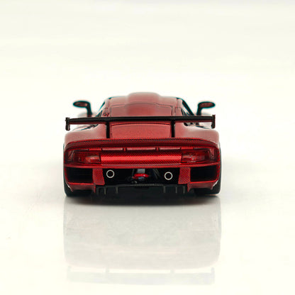 Transcend model TSD 1:64 911 GT1 24h LeMans 1997 Carbon Fiber Opening Hood Diecast Model Car Limited Collection