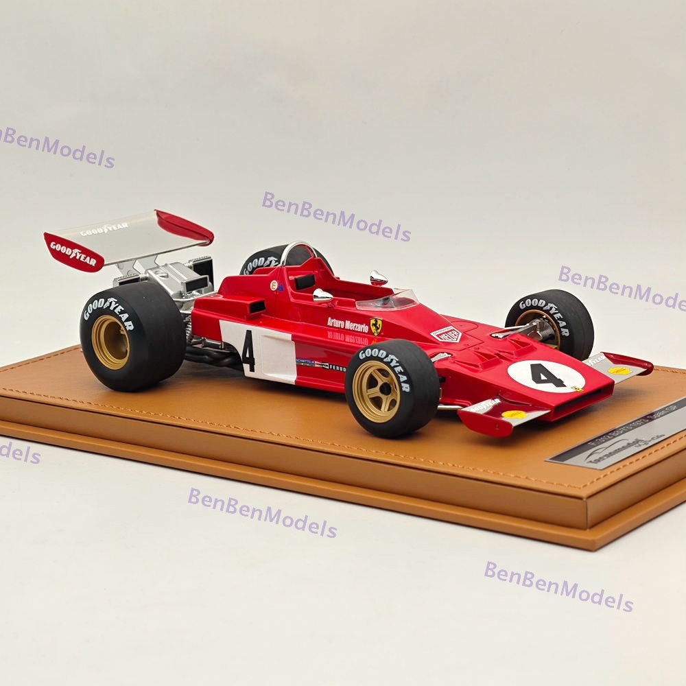 1/18 Tecnomodel Ferrari F1 312 B3-73 #4  MONACO GP 1973 ARTURO MERZARIO Red