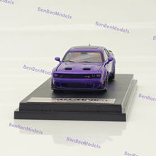 1:64 SH Dodge SRT Hellcat Muscle Sports Model Purple Diecast Metal Car Miniature
