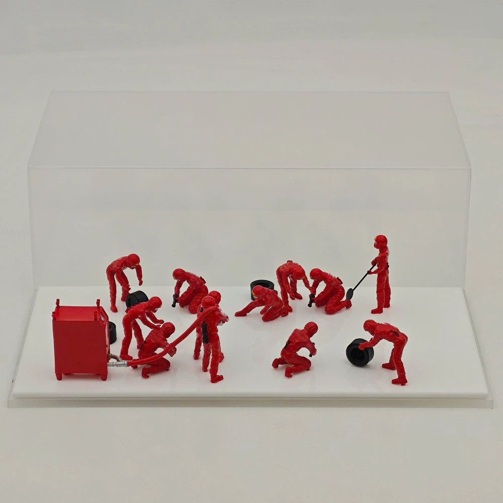 1/43 Scale F1 Pit Crew Resin Figures 12pcs Set for Racing Car Model Diorama