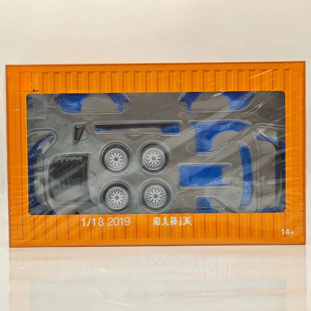 DM 1/18 2019 GT Blue RHD with Widebodykit Pack Diecast Model Car Miniature