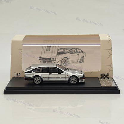 RM 1/64 Alfa Romeo GTV6 Gold/Silver Diecast Toys Car Models Collection Gifts