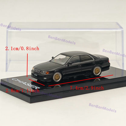 Hobby Japan 1/64 Toyota CHASER TOURER V (JZX100) 1998 JDM STYLE Black HJ644072BK
