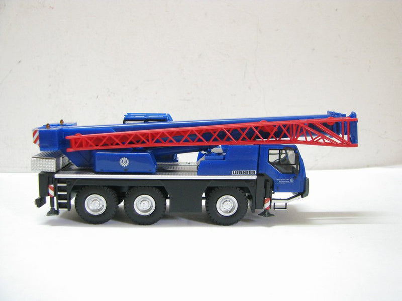 Herpa 1:87 LIEBHERR LTM 1045/1 German Federal Technical Rescue Agency Crane Models Toys Miniature Hobby Collection Gifts