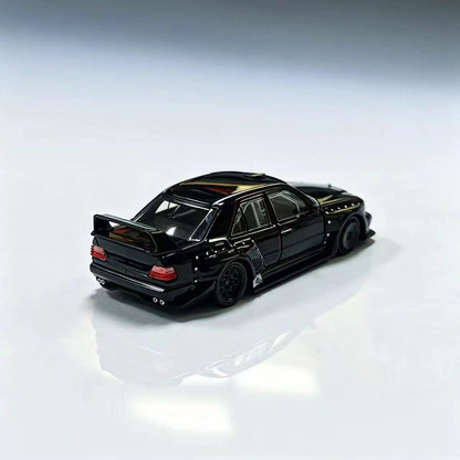 Pre order Rhino Model RM 1:64 W124 Modified Black Diecast Alloy Car Model Limited Collection