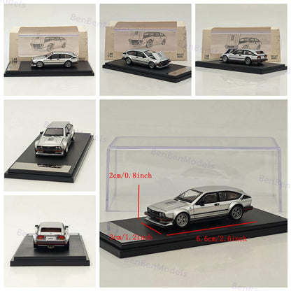 RM 1/64 Alfa Romeo GTV6 Gold/Silver Diecast Toys Car Models Collection Gifts