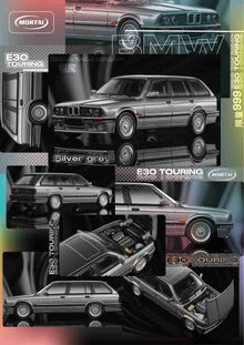 Mortal 1:64 BMW E30 M3 Style Touring Wagon AIT Openable Hood Diecast Toys Car Models Hobby Collection Gifts