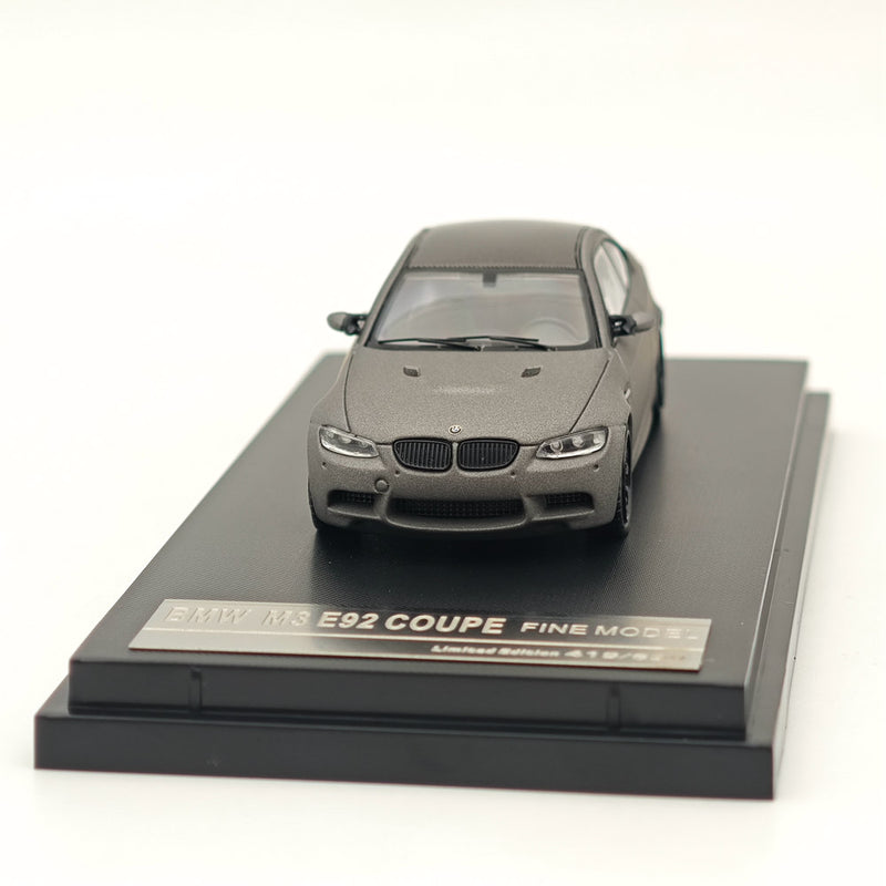 1/64 Fine model Scale BMW M3 E92 COUPE Grey Diecast Car Model Toy Collections