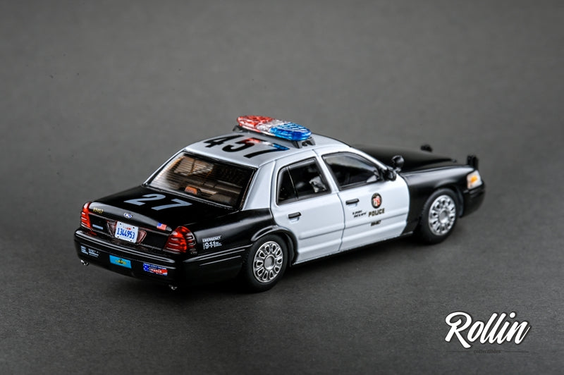 Pre-sale Rollin 1:64 Ford CV NYPD/LAPD Police Car Victoria Crown Diecast Toys Car Models Miniature Hobby Collectible Gifts