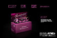 1/64 POP RACE x XCARTOYS PANDEM FUSO-300 Truck & ELISE HEC 2026 Limited Box Set