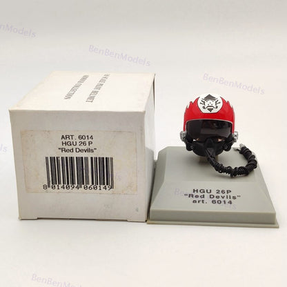 1:8 Scale CDC Armour Pilot Helmet HGU 26P Red Devils #6014 Diecast Model