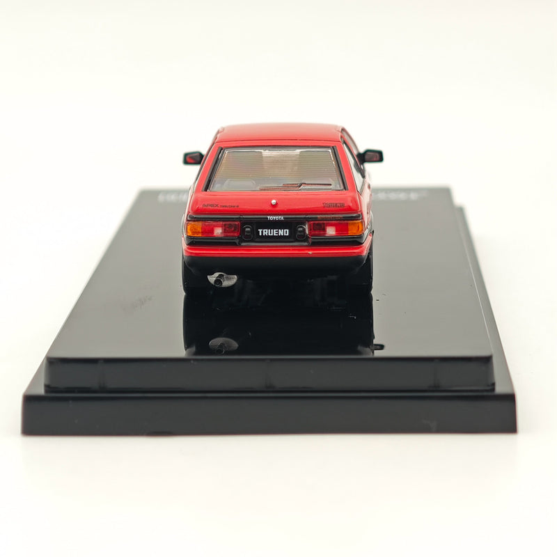 Hobby Japan 1/64 Toyota SPRINTER TRUENO GT APEX(AE86) JDM Style with CARBON BONNET Red HJ641052BRB Diecast Model Car