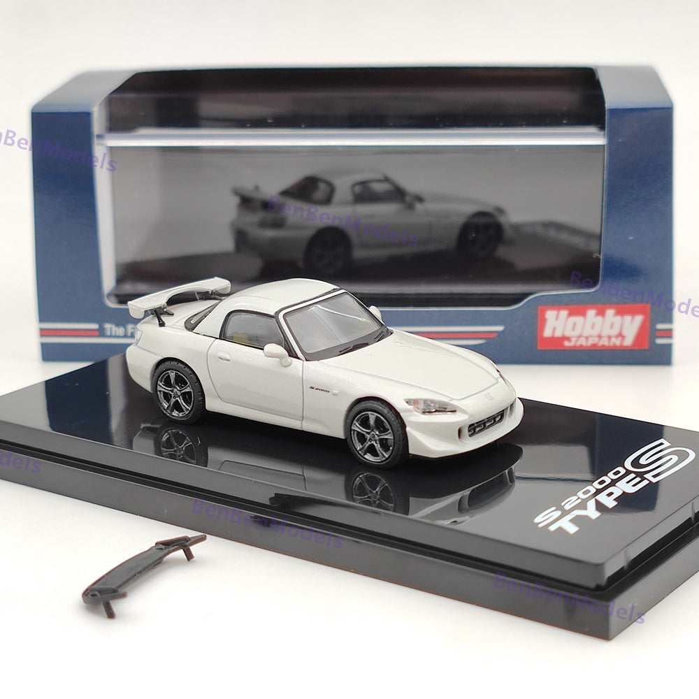 1/64 Hobby Japan S2000 Type S (AP2) Platinum White Diecast Model HJ641020SPW