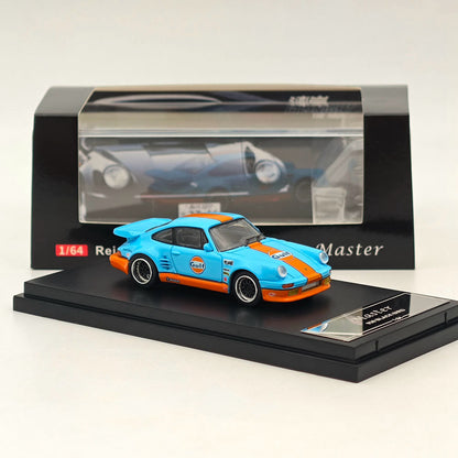 Master 1:64 Porsche 930 911 Turbo Black Bird Gulf Diecast Toys Modèles de voitures Collection Cadeaux Édition limitée 