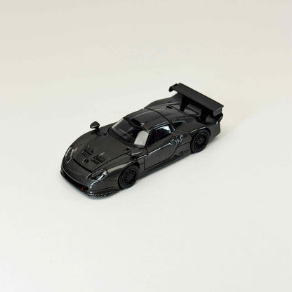 Transcend model 1:64 911 GT1 24h LeMans 1997 Black Carbon Fiber Openable Hood Diecast Model Car Limited Collection
