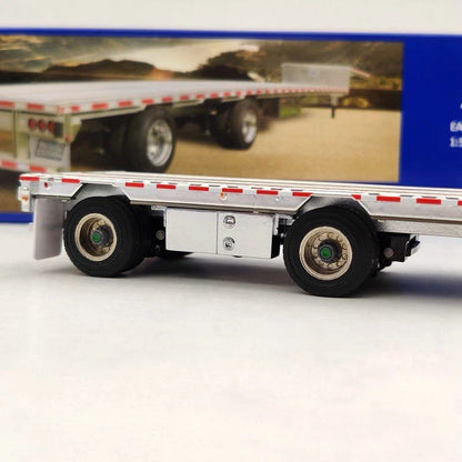 Weiss Brothers 1:50 drop deck Trailer Only WBR027-1700 Diecast Models Truck Aluminum/Black