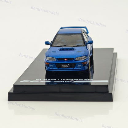 Hobby Japan 1/64 SUBARU Impreza 22B STi Version GC8 HJ646041BL BLUE Diecast