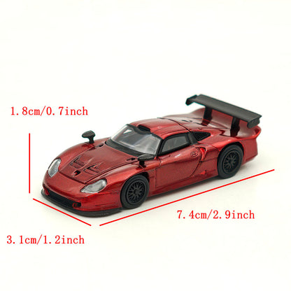 Transcend model TSD 1:64 911 GT1 24h LeMans 1997 Carbon Fiber Opening Hood Diecast Model Car Limited Collection